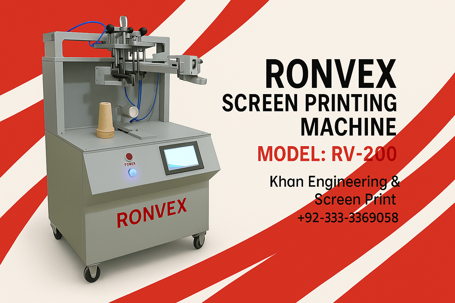 Ronvex screen printing machine